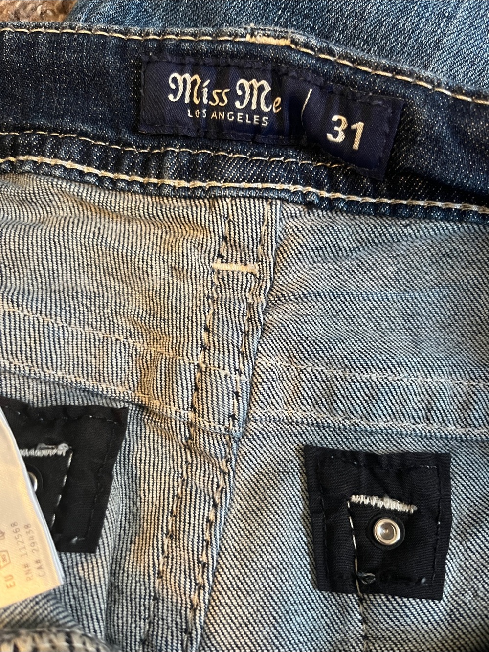 Miss Me Blue Washed Bootcut Jeans - Picture 2 of 3